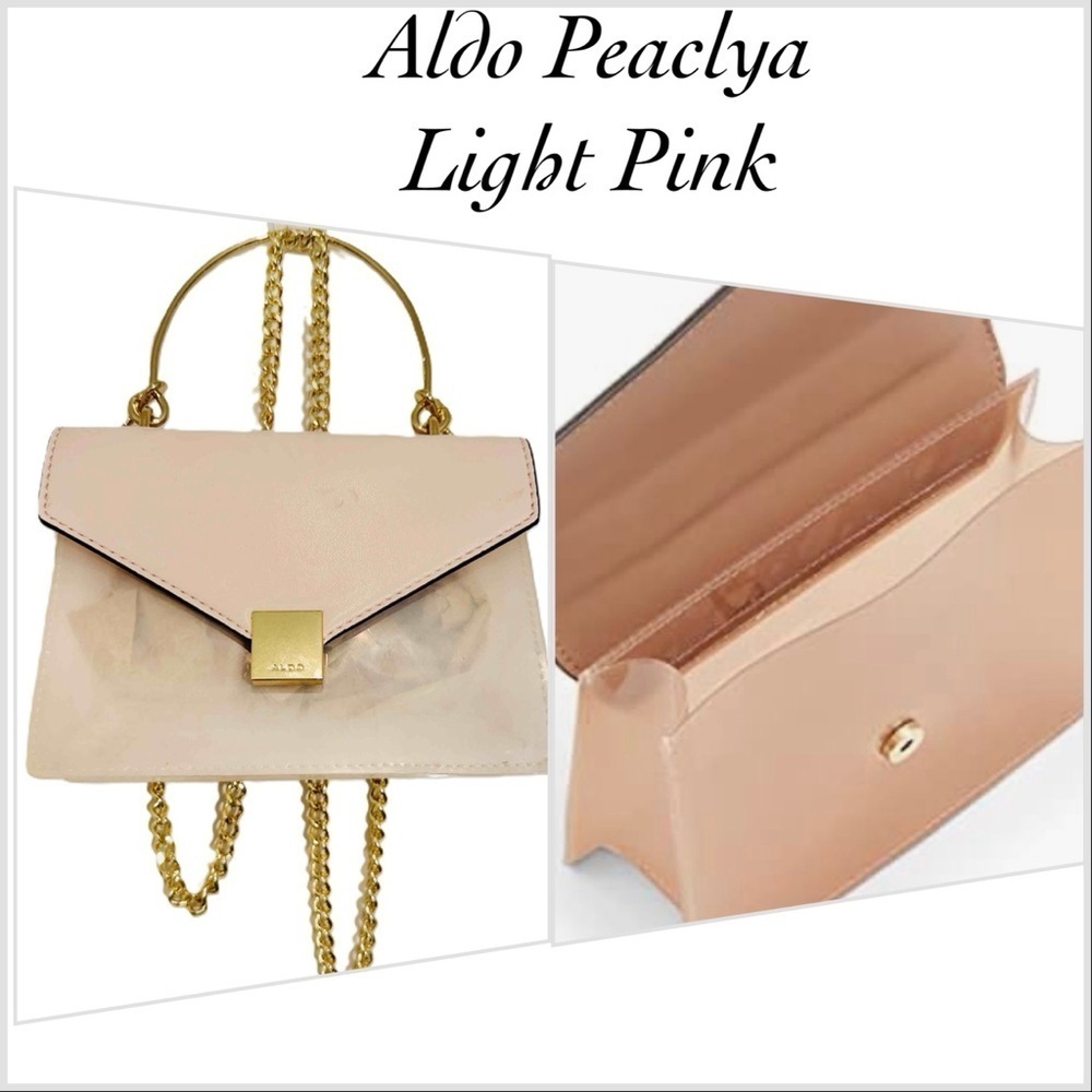 Aldo Peaclya Women's Light Pink Top Handle and Chain